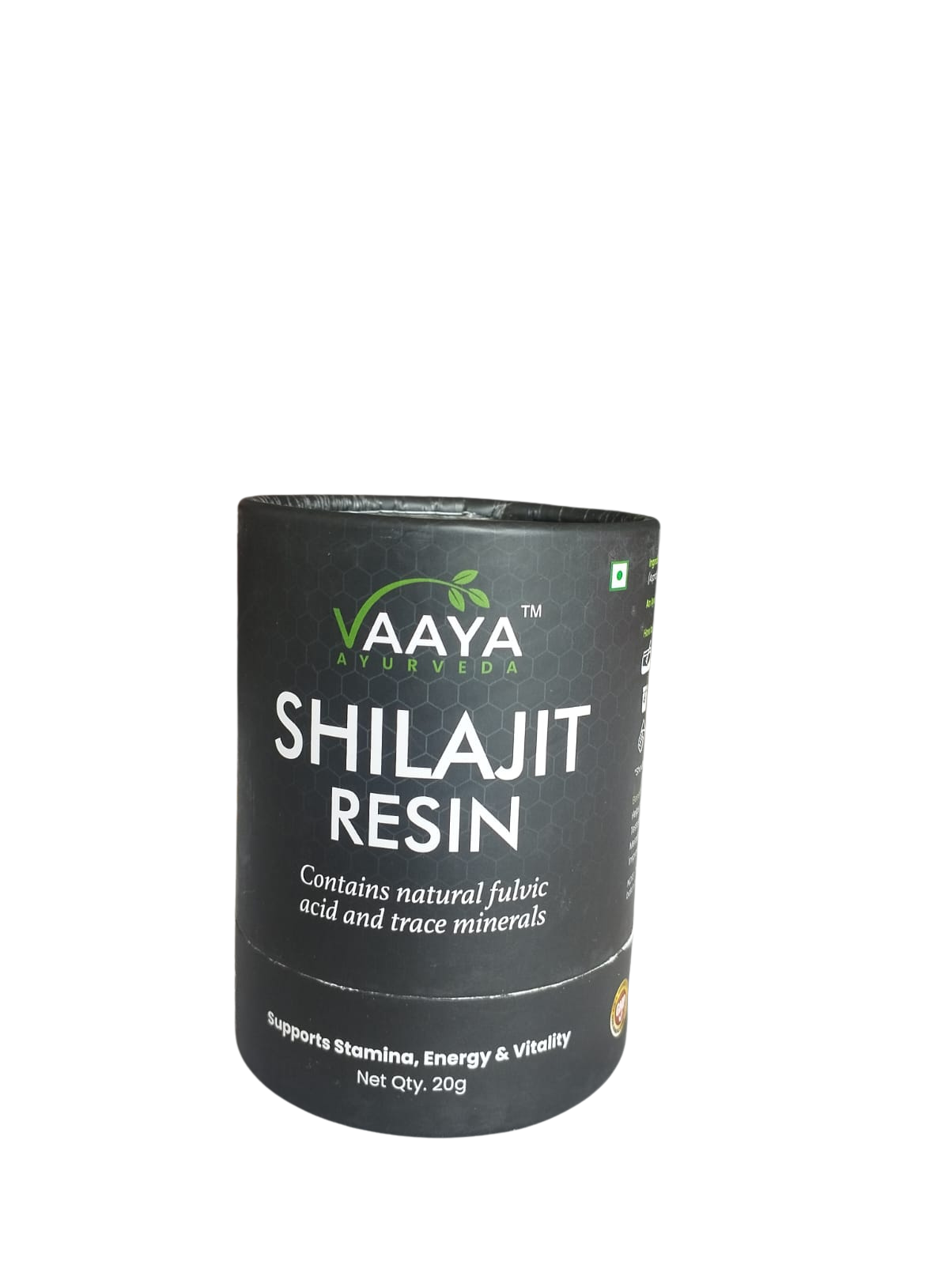 Vaaya Shilajit Resin packaging tube